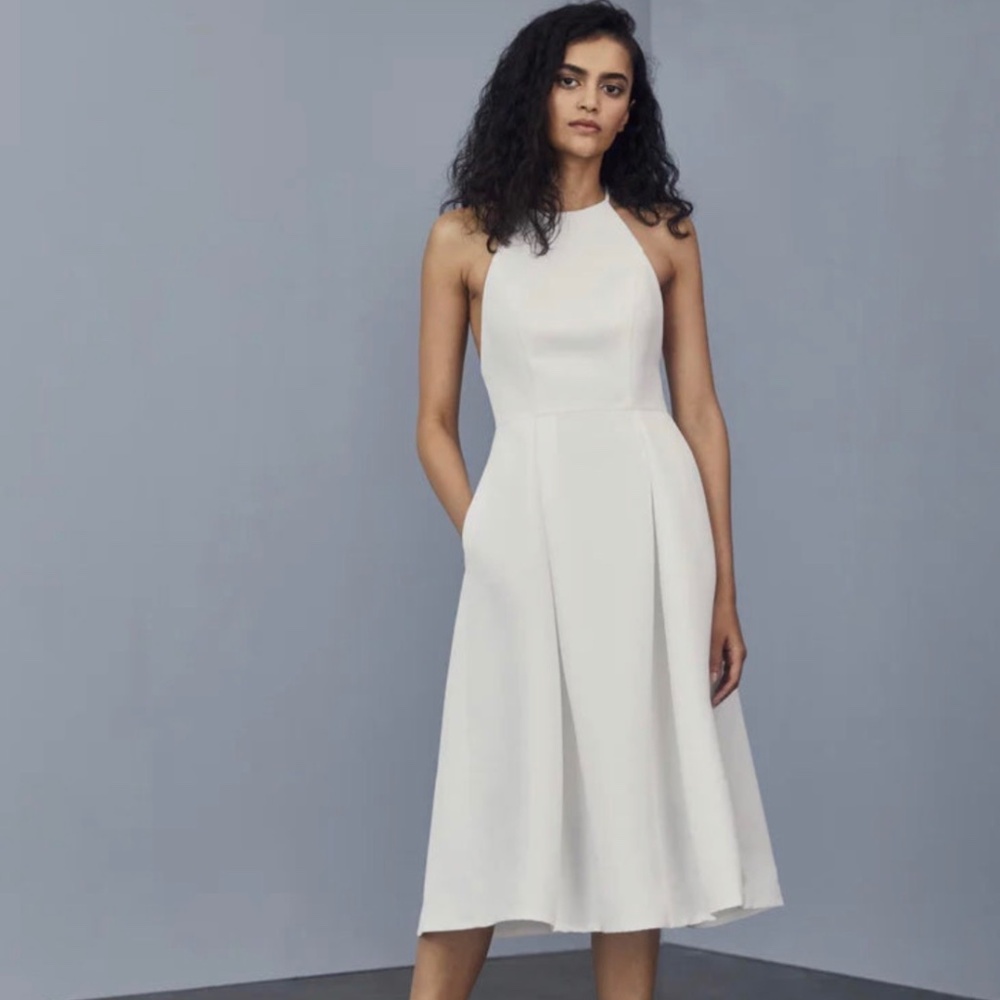 Amsale Little White Dress LW162